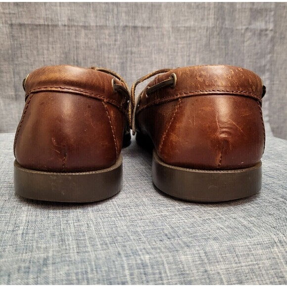 G.H. Bass Seafarer Classic Boat Shoes  Docksiders Caramel Brown Men's 10M - Picture 4 of 13